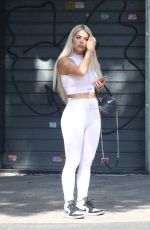 BIANCA GASCOIGNE Arrives Dancing With The Stars Rehersals in Rome 10/01/2021