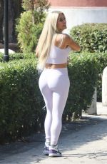 BIANCA GASCOIGNE Arrives Dancing With The Stars Rehersals in Rome 10/01/2021