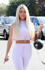BIANCA GASCOIGNE Arrives Dancing With The Stars Rehersals in Rome 10/01/2021
