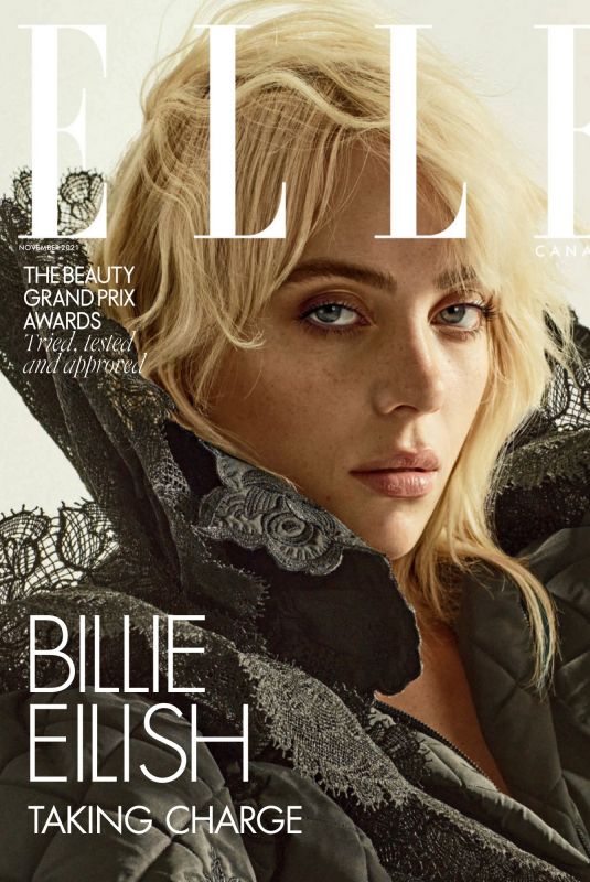 BILLIE EILSIH in Elle Magazine, Canada November 2021