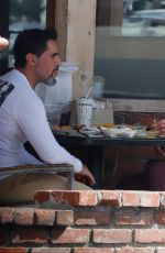 BRIGITTE NIELSEN and Mattia Out Shopping at Marshall