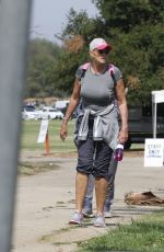 BRIGITTE NIELSEN Out at a Park in Los Angeles 10/04/2021