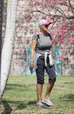 BRIGITTE NIELSEN Out at a Park in Los Angeles 10/04/2021