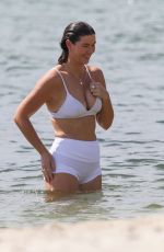 BRITTANY HOCKLEY in a White Bikini at a Beach in Sydney 10/28/2021