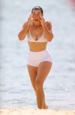BRITTANY HOCKLEY in a White Bikini at a Beach in Sydney 10/28/2021