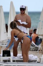 BRITTANY WILLIAMS in Bikini at a Beach in Miami 10/23/2021