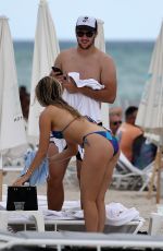 BRITTANY WILLIAMS in Bikini at a Beach in Miami 10/23/2021