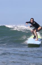 BROOKE NEVIN Out Surfing at North Shore of Oahu in Hawaii 10/28/2021