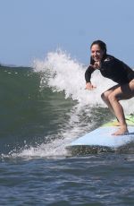 BROOKE NEVIN Out Surfing at North Shore of Oahu in Hawaii 10/28/2021