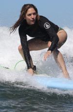 BROOKE NEVIN Out Surfing at North Shore of Oahu in Hawaii 10/28/2021