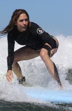 BROOKE NEVIN Out Surfing at North Shore of Oahu in Hawaii 10/28/2021