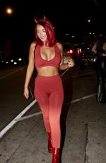 CAMARYN SWANSON in Halloween Costume at Catch LA in West Hollywood 10/29/2021