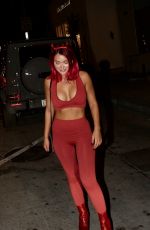 CAMARYN SWANSON in Halloween Costume at Catch LA in West Hollywood 10/29/2021