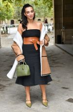 CAMELIA JORDANA Arrives at Loewe Spring/Summer 2022 Show at Paris Fashion Week 10/01/2021