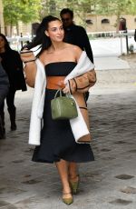 CAMELIA JORDANA Arrives at Loewe Spring/Summer 2022 Show at Paris Fashion Week 10/01/2021