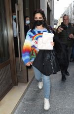 CAMILA CABELLO Leaves Her Hhotel at Paris Fashion Week 10/05/2021