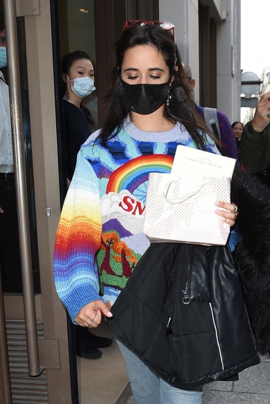 CAMILA CABELLO Leaves Her Hhotel at Paris Fashion Week 10/05/2021