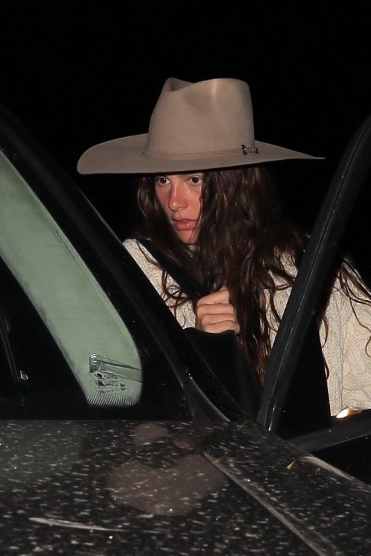 CAMILA MORRONE Out for Dinner in Santa Monica 10/10/2021