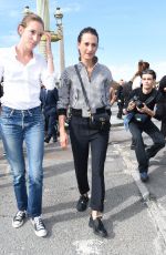 CAMILLE COTTIN Arrives at Dior Womenswear Spring/Summer 2022 Fashion Show in Paris 09/28/2021