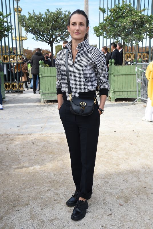 CAMILLE COTTIN Arrives at Dior Womenswear Spring/Summer 2022 Fashion Show in Paris 09/28/2021