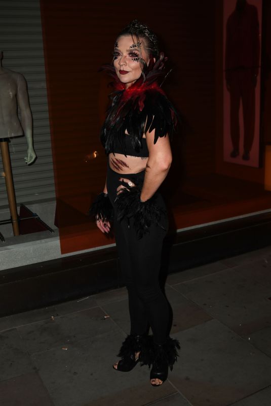 CANDICE BROWN Arrives at a Halloween Party in London 10/29/2021