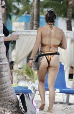 CARA MARIA SORBELLO in Bikini at Playa del Carmen in Mexico 10/09/2021