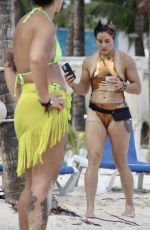 CARA MARIA SORBELLO in Bikini at Playa del Carmen in Mexico 10/09/2021