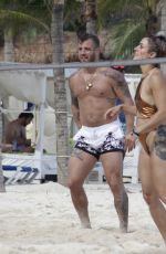CARA MARIA SORBELLO in Bikini at Playa del Carmen in Mexico 10/09/2021