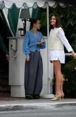 CARA SANTANA and OLIVIA CULPO Out for Lunch in Los Angeles 10/24/2021