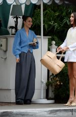 CARA SANTANA and OLIVIA CULPO Out for Lunch in Los Angeles 10/24/2021