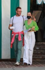 CARA SANTANA Out for Lunch at San Vicente Bungalows in West Hollywood 10/21/2021