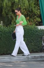 CARA SANTANA Out for Lunch at San Vicente Bungalows in West Hollywood 10/21/2021