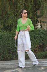 CARA SANTANA Out for Lunch at San Vicente Bungalows in West Hollywood 10/21/2021