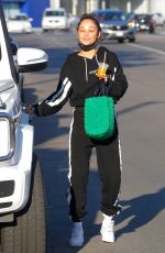 CARA SANTANA Out with Her Dog in West Hollywood 10/09/2021