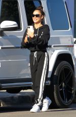 CARA SANTANA Out with Her Dog in West Hollywood 10/09/2021