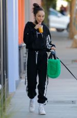 CARA SANTANA Out with Her Dog in West Hollywood 10/09/2021