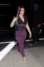 CARDI B Arrives at Her 29th Birthday Party at Giorgio Baldi in Santa Monica 10/10/2021