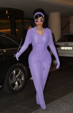 CARDI B Arrives at Ritz Hotel in Paris 10/03/2021