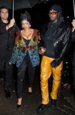 CARDI B Leaves Her Hotel at Paris Fashion Week 10/02/2021