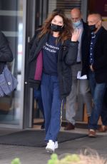 CARLA BRUNI Out and About in Warsaw 10/28/2021