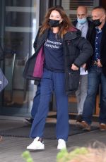 CARLA BRUNI Out and About in Warsaw 10/28/2021