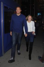 CAROLINE WOZNIACKI and David Lee Arrives to Knicks Home Opener in New York 10/2/21021