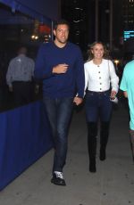 CAROLINE WOZNIACKI and David Lee Arrives to Knicks Home Opener in New York 10/2/21021