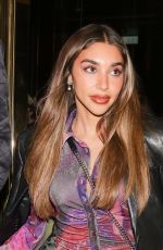 CHANTEL JEFFRIES Leaves Isabel Restaurant in London 10/12/2021