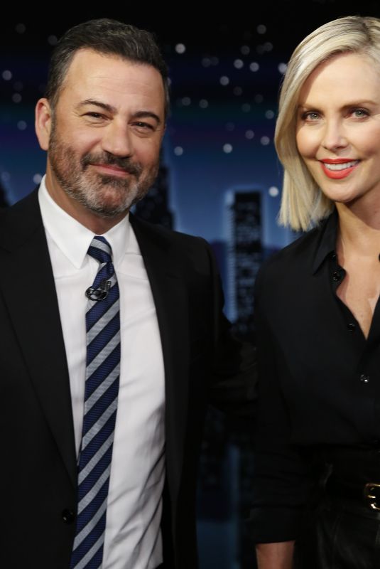 CHARLIZE THERON at Jimmy Kimmel Live 09/30/2021