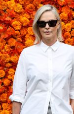 CHARLIZE THERON at Veuve Clicquot Polo Classic Los Angeles at Will Rogers State Historic Park in Pacific Palisades 10/02/2021