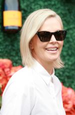 CHARLIZE THERON at Veuve Clicquot Polo Classic Los Angeles at Will Rogers State Historic Park in Pacific Palisades 10/02/2021