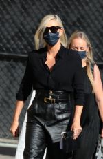 CHARLIZE THERON Leaves Jimmy Kimmel Live in West Hollywood 09/30/2021
