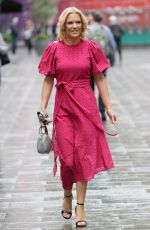 CHARLOTTE HAWKINS Arrives at Global Radio Studios in London 10/15/2021