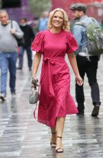 CHARLOTTE HAWKINS Arrives at Global Radio Studios in London 10/15/2021